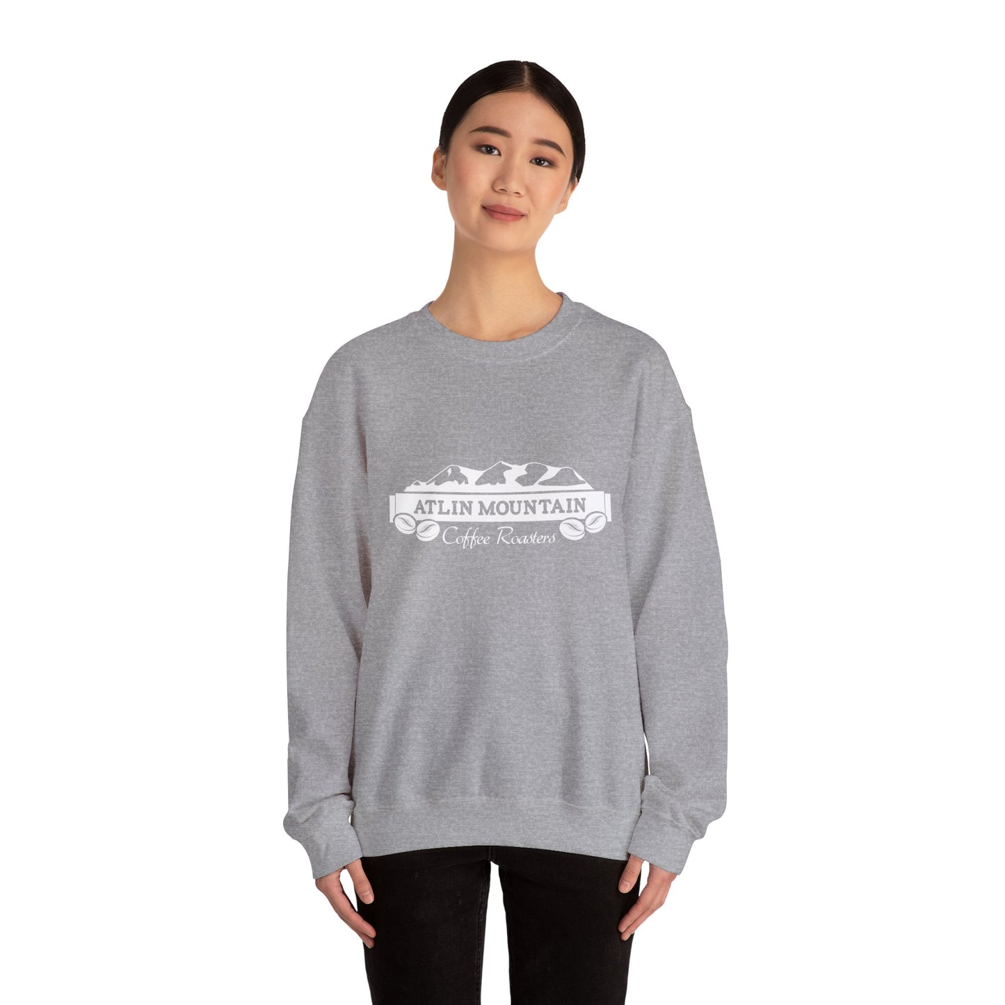 Atlin Mountain Coffee Roasters Unisex Crewneck Sweatshirt - Cozy and Casual Coffee Lover Gift