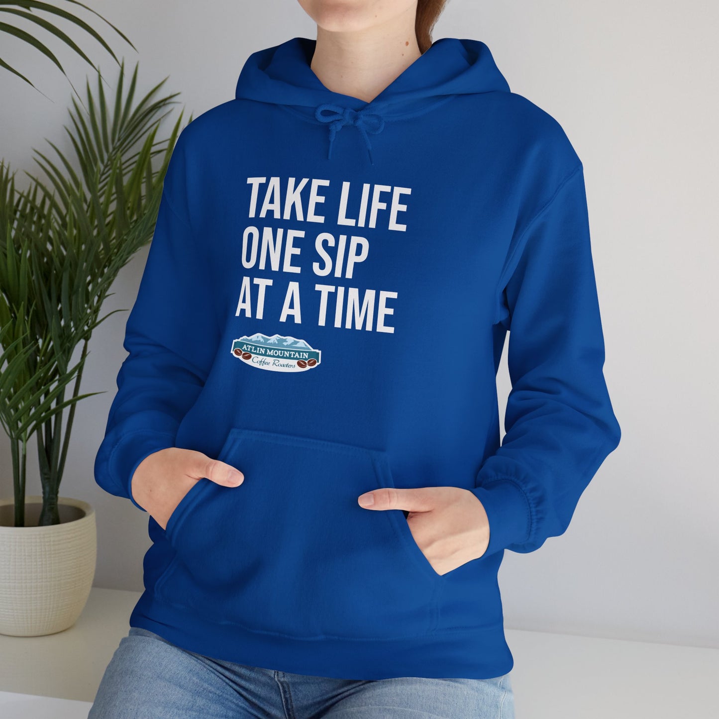 Take Life One Sip at a Time Hoodie - Unisex Heavy Blend™ Sweatshirt