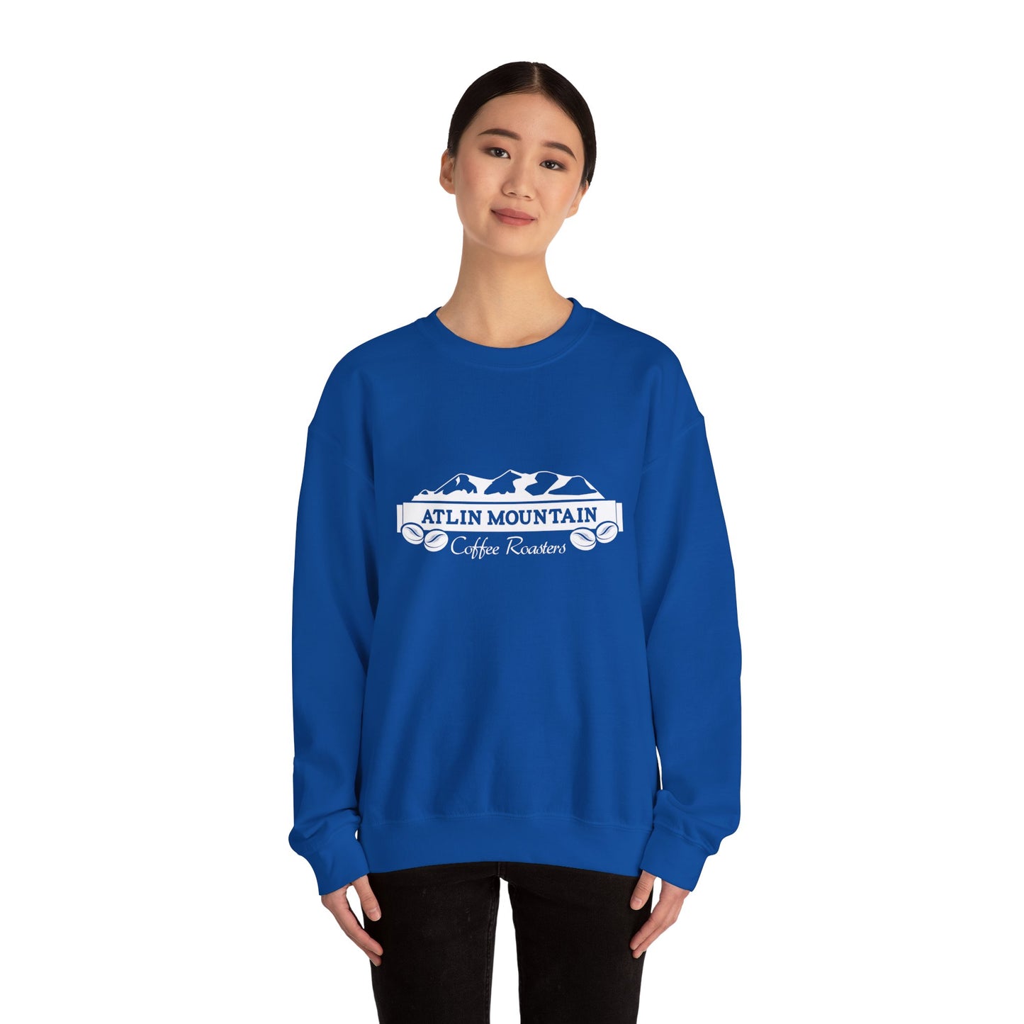 Atlin Mountain Coffee Roasters Unisex Crewneck Sweatshirt - Cozy and Casual Coffee Lover Gift