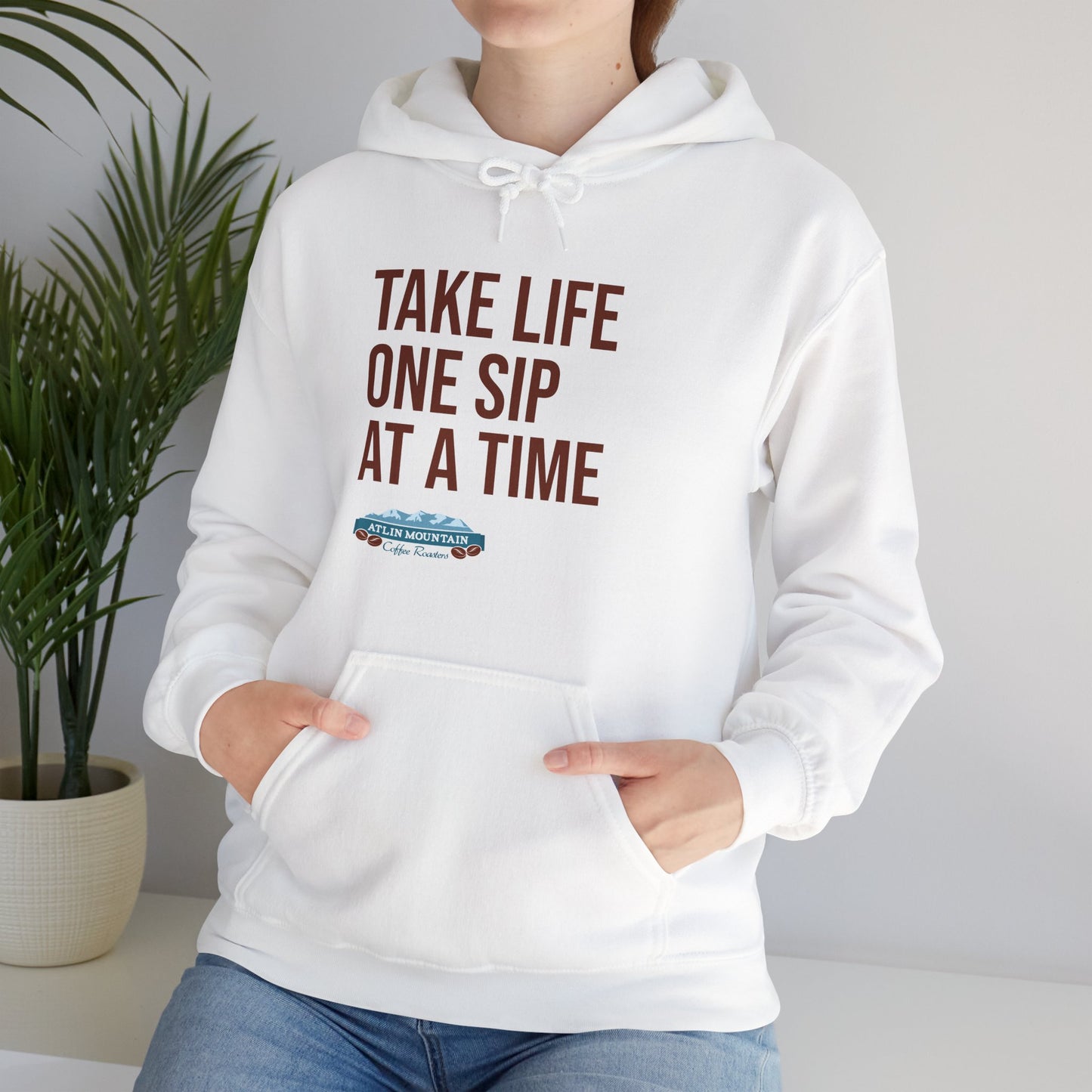 Take Life One Sip at a Time Hoodie - Unisex Heavy Blend™ Sweatshirt