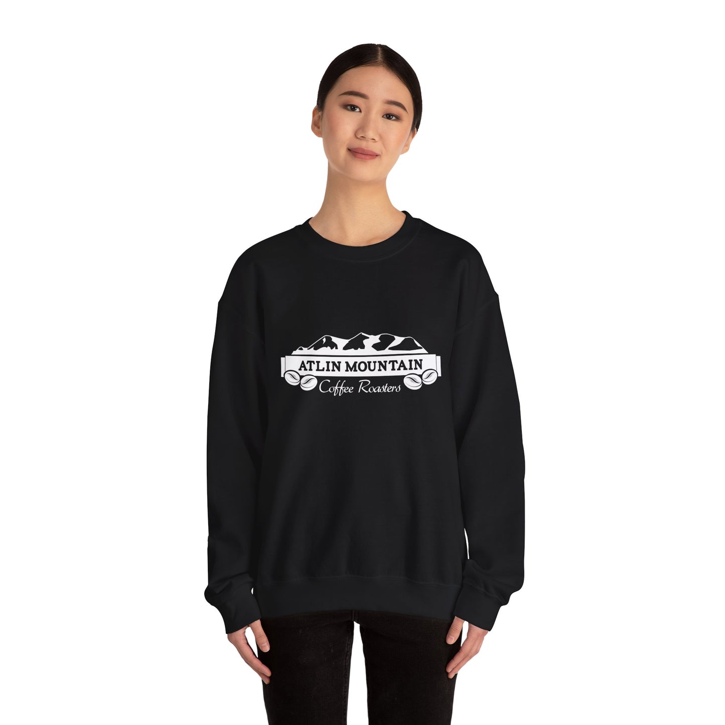 Atlin Mountain Coffee Roasters Unisex Crewneck Sweatshirt - Cozy and Casual Coffee Lover Gift