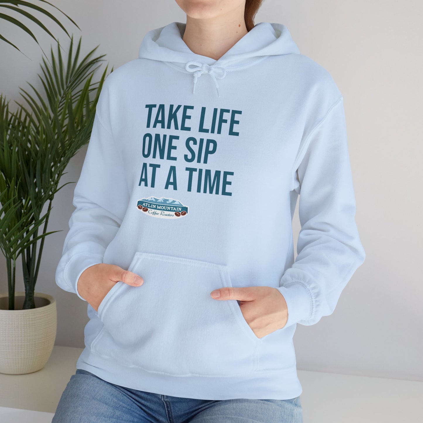 Take Life One Sip at a Time Hoodie - Unisex Heavy Blend™ Sweatshirt