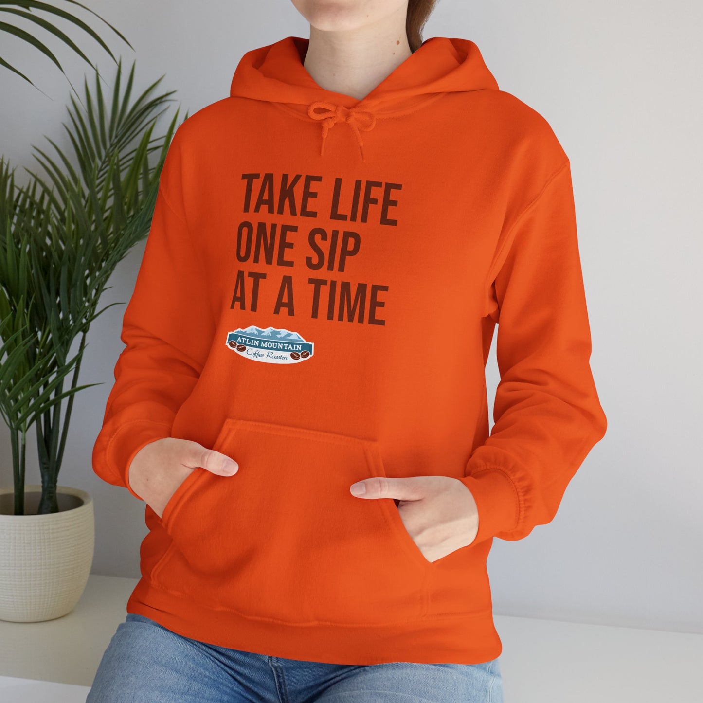 Take Life One Sip at a Time Hoodie - Unisex Heavy Blend™ Sweatshirt